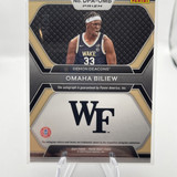 2024 25 Panini Prizm Draft Picks Omaha Biliew Prizm Purple Ice Auto 99 + Auto (3)