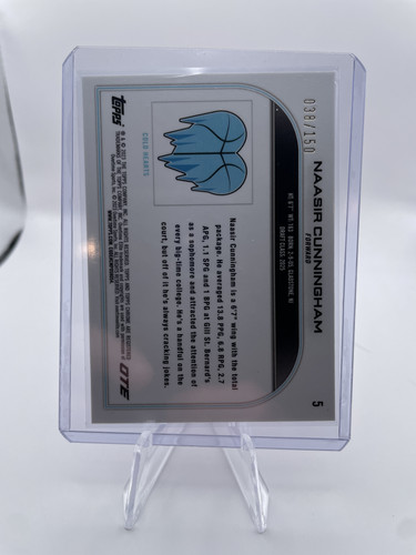 2022 23 Topps OTE Chrome Naasir Cunningham Pink Refractor 150 (2).1