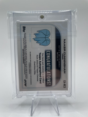 2022 23 Topps OTE Chrome Naasir Cunningham Refractor Rookie Auto (4).1