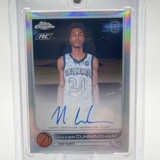 2022 23 Topps OTE Chrome Naasir Cunningham Refractor Rookie Auto (3)