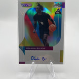 2022 23 Leaf Vivid Omaha Biliew White Prizm Rookie Auto 25 (1)