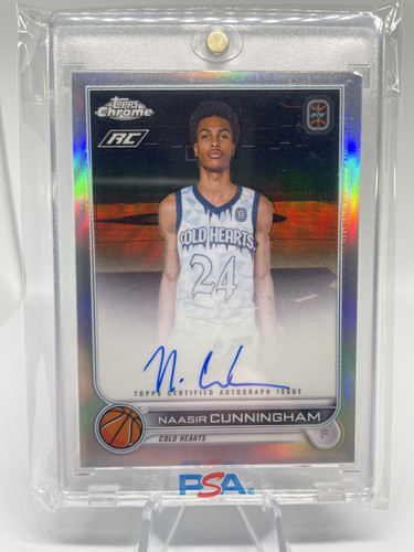 2022 23 Topps OTE Chrome Naasir Cunningham Refractor Rookie Auto (5).1
