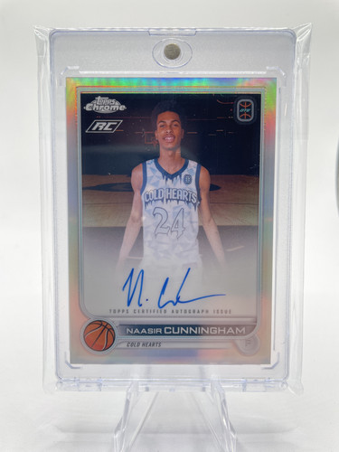 2022 23 Topps OTE Chrome Naasir Cunningham Refractor Rookie Auto (6).1