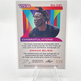 2022 23 Leaf Vivid Omaha Biliew White Prizm Rookie Auto 25 (2)