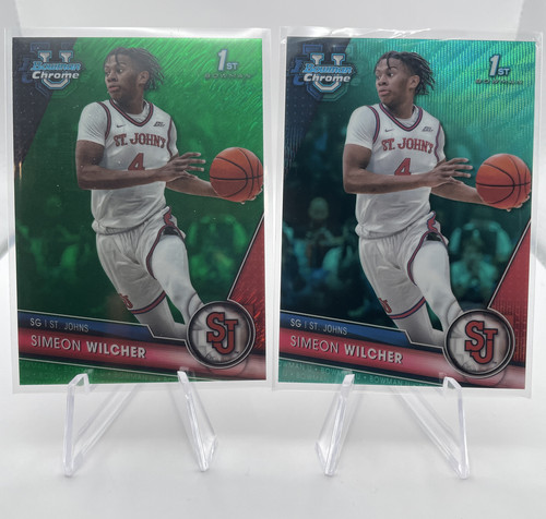 2023 24 Bowman U Chrome Simeon Wilcher Gold 50 Green 99 Yellow 75 Set (x15) (5).1