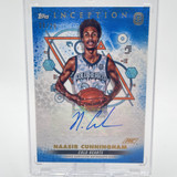 2022 23 Topps OTE Inception Naasir Cunningham Blue Rookie Auto 25 (5)