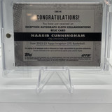 2022 23 Topps OTE Inception Naasir Cunningham Collaboration RC Patch Auto 99 (2)