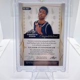 2022 23 Leaf Trinity Naasir Cunningham Blue Foil Rookie Auto 30 (2)