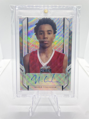 2021 22 Leaf Metal Portrait Naasir Cunningham Mojo Prizm Rookie Auto SP (1).1