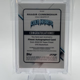 2022 23 Topps OTE Finest Naasir Cunningham Finest Refractor Rookie Auto #FA NC (2)