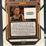 2023 24 Panini Prizm Draft Picks Omaha Biliew Rated Prospect Green Shimmer 13 (2)