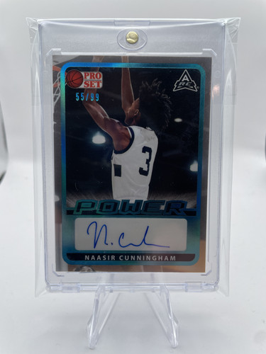 2021 22 Leaf Pro Set Power Naasir Cunningham Aqua Rookie Auto 99 #BA NC1 (3).1