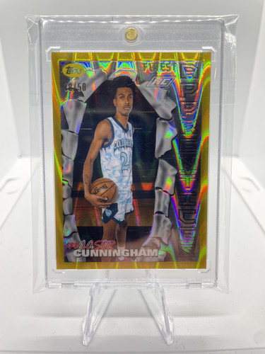 2022 23 Topps OTE Finest Naasir Cunningham Apprentices Gold Refractor Rookie 50 (1).1