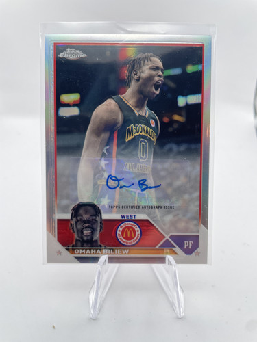 2023 24 Topps McDonald's Chrome Omaha Biliew Refractor Rookie Auto (1).1