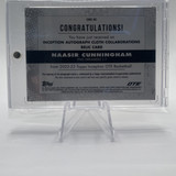 2022 23 Topps OTE Inception Naasir Cunningham Gold Rookie Patch Auto 50 (2)