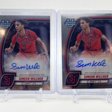 2023 24 Bowman U Chrome Simeon Wilcher Refractor Auto 250 + Base Auto Set (x10) (2)