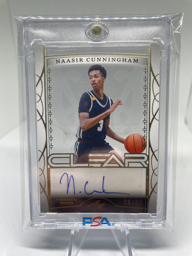 2022 23 Leaf Trinity Clear Naasir Cunningham Gold Rookie Auto 35 (1)