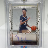 2022 23 Leaf Trinity Clear Naasir Cunningham Gold Rookie Auto 35 (1)