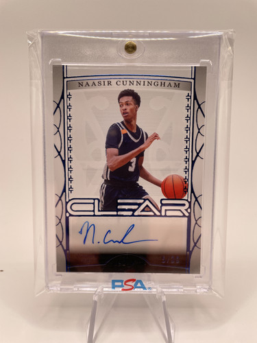 2022 23 Leaf Trinity Clear Naasir Cunningham Holo Blue Rookie Auto 30 (1).1