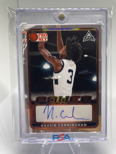 2021 22 Leaf Pro Set Power Naasir Cunningham Bronze Rookie Auto #PM NC1 (7)