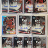 2023 24 Bowman U Chrome Simeon Wilcher Refractor Auto 250 + Base Auto Set (x10) (1)