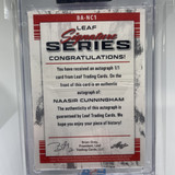 2022 23 Leaf Signature Series Naasir Cunningham 11 Blue Rookie Auto #BA NC1 (2)