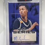 2022 23 Leaf Signature Series Naasir Cunningham 11 Blue Rookie Auto #BA NC1 (1)