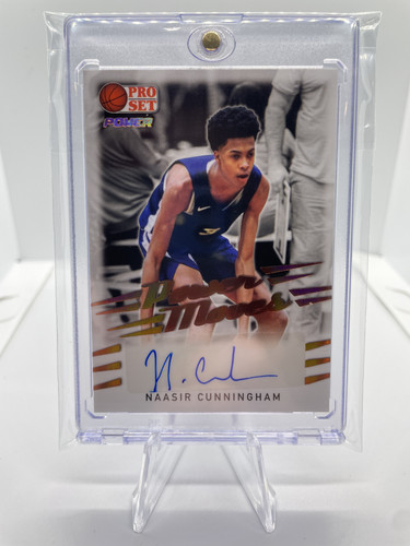 2021 22 Leaf Pro Set Power Naasir Cunningham Bronze Rookie Auto #PM NC1 (1).1