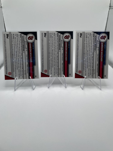 2023 24 Bowman U Chrome Simeon Wilcher Gold 50 Green 99 Yellow 75 Set (x15) (8).1