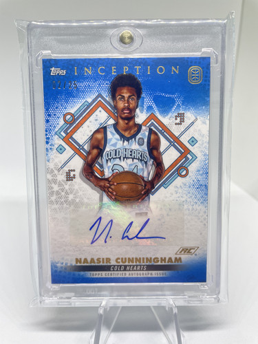 2022 23 Topps OTE Inception Naasir Cunningham Blue Rookie Auto 25 (1).1