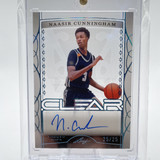 2022 23 Leaf Trinity Clear Naasir Cunningham Platinum Holo Rookie Auto 25 (7)