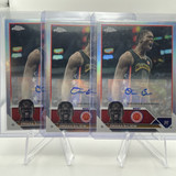 2023 24 Topps Mcdonald's Chrome Omaha Biliew Refractor Rookie Auto Set (x3)