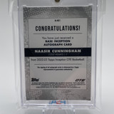 2022 23 Topps OTE Inception Naasir Cunningham Base Rookie Auto 199 (2)