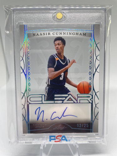 2022 23 Leaf Trinity Clear Naasir Cunningham Platinum Holo Rookie Auto 25 (1).1