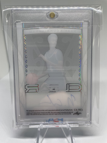 2022 23 Leaf Trinity Clear Naasir Cunningham Platinum Holo Rookie Auto 25 (2)