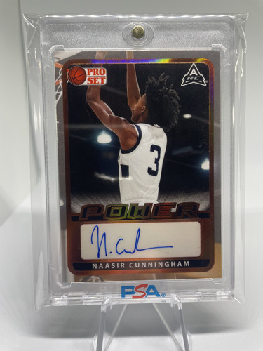 2021 22 Leaf Pro Set Power Naasir Cunningham Bronze Rookie Auto #PM NC1 (9)