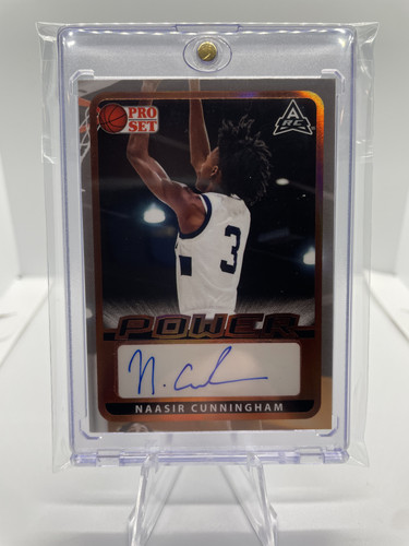 2021 22 Leaf Pro Set Power Naasir Cunningham Bronze Rookie Auto #PM NC1 (11).1
