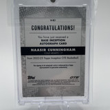 2022 23 Topps OTE Inception Naasir Cunningham Magenta Rookie Auto 99 (4)