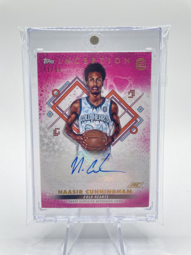 2022 23 Topps OTE Inception Naasir Cunningham Magenta Rookie Auto 99 (3)