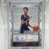 2022 23 Leaf Trinity Clear Naasir Cunningham Platinum Holo Rookie Auto 25 (3)