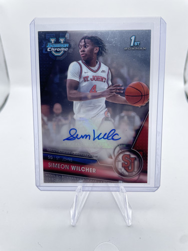 2023 24 Bowman U Chrome Simeon Wilcher Refractor Auto 250 + Base Auto Set (x10) (14)