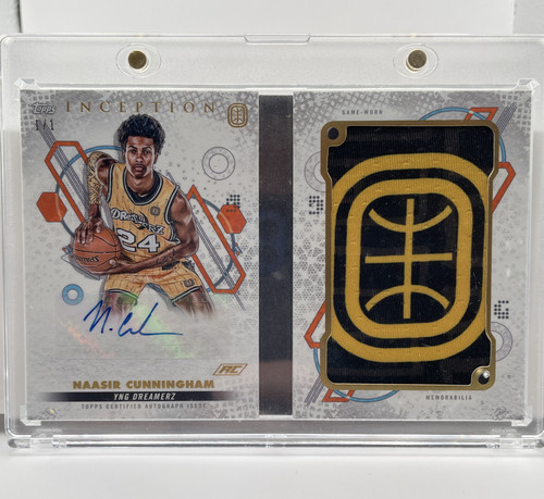 2022 23 Topps OTE Inception Naasir Cunningham OTE Logo Relic Booklet Auto 11 (1)