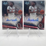 2023 24 Bowman U Chrome Simeon Wilcher Refractor Auto 250 + Base Auto Set (x10) (8)