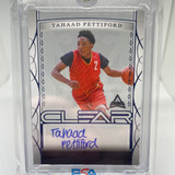 2022 23 Leaf Trinity Clear Tahaad Pettiford Blue Rookie Auto 30 (3)