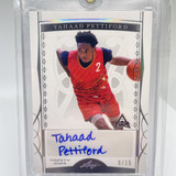 2022 23 Leaf Trinity Tahaad Pettiford Platinum Holo Rookie Auto 15 (1)