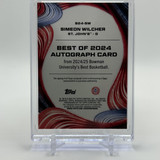 2024 25 Bowman University Best Simeon Wilcher Gold Refractor Auto 50 (2)