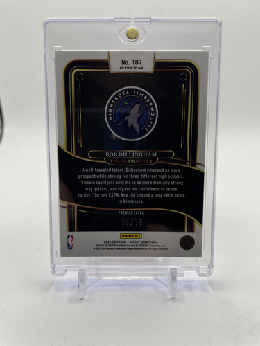 2024 25 Panini Select Rob Dillingham Premier Orange Pulsar Prizm Rookie 18 (2).1