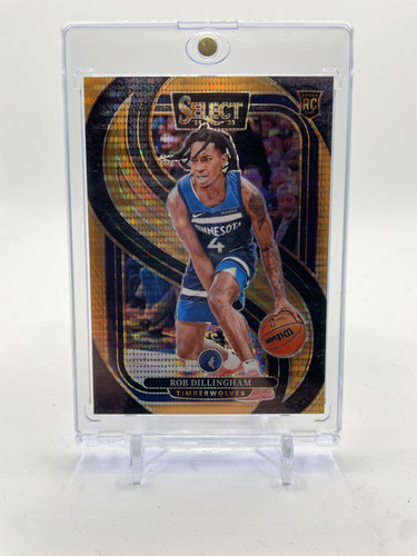 2024 25 Panini Select Rob Dillingham Premier Orange Pulsar Prizm Rookie 18 (1).1