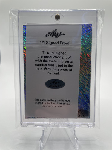 2022 23 Leaf Exotic Tahaad Pettiford Giraffe Prizm Pre Production Proof Auto 11 (2)