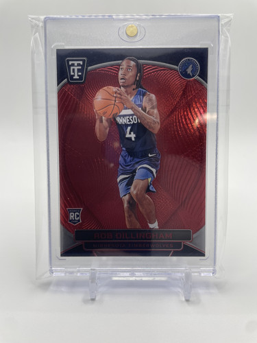 2024 25 Panini Totally Certified Rob Dillingham Red Mirror Rookie 149 Wolves (1).1